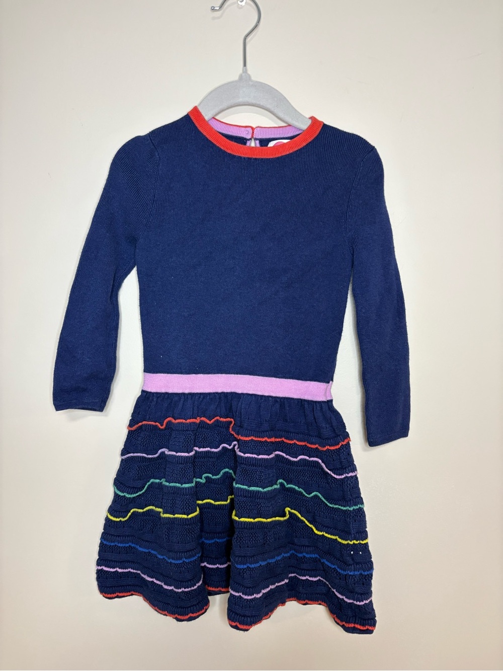 Mini Boden Navy Knit Dress